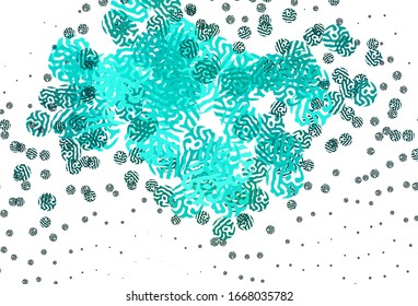 Light Blue, Green vector background with abstract shapes. Simple colorful illustration with abstract gradient shapes. Background for a cell phone.
