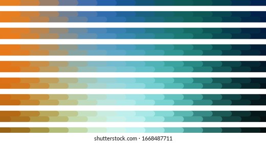 Azul claro, fondo vectorial verde con líneas. Ilustración abstracta moderna con líneas coloridas. Patrón de anuncios, comerciales.