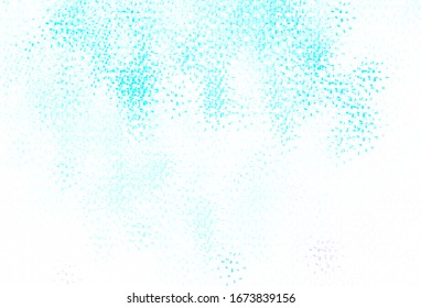 hellblauer Hintergrund, grüne Vektorillustration mit Blasen. Abstrakte Illustration mit farbigen Bläschen im Naturstil. Muster für futuristische Werbung, Broschüren.