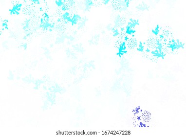 Light Blue, Green vector background with abstract shapes. Decorative design in abstract style with random forms. Best smart design for your business.