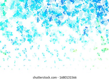 Light Blue, Green vector background with abstract shapes. Modern abstract illustration with colorful random forms. Simple design for your web site.