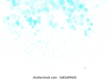 Light Blue, Green vector background with spots, lines. Circles, lines with colorful gradient on abstract background. Pattern for ads, leaflets.