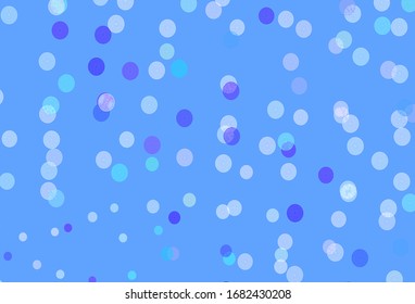 Light Blue, Green vector background with beautiful snowflakes. Glitter abstract illustration with crystals of ice. New year design for poster, banner.