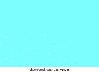 Light Blue, Green vector background with triangles, circles. Decorative design in abstract style with lines, dots. Pattern for commercials.