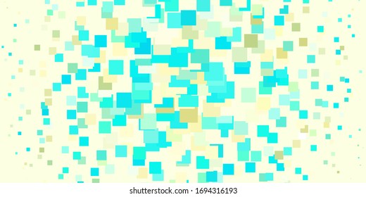 Light Blue, Green vector background with rectangles. New abstract illustration with rectangular shapes. Pattern for websites, landing pages.