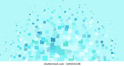 Azul claro, fondo vectorial verde en estilo poligonal. Ilustración de degradado abstracta con rectángulos. Diseño para su promoción empresarial.