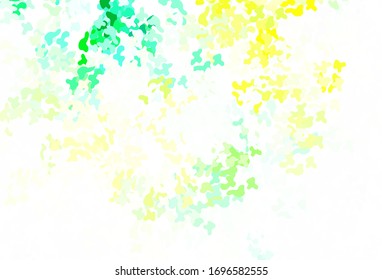 Light Blue, Green vector background with abstract shapes. Illustration with colorful gradient shapes in abstract style. Best smart design for your business.