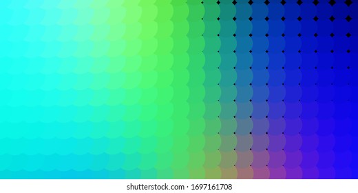 Light Blue, Green vector background with bubbles. Abstract decorative design in gradient style with bubbles. Design for your commercials.