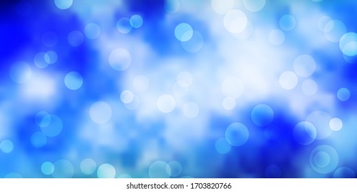 Light Blue, Green vector background with spots. Abstract illustration with colorful spots in nature style. Pattern for booklets, leaflets.