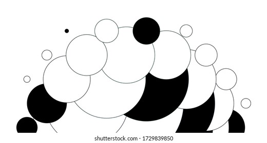 Light Blue, Green vector background with bubbles. Abstract illustration with colorful spots in nature style. Design for your commercials.
