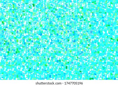 Light Blue, Green vector background with spots. Abstract illustration with colored bubbles in nature style. Pattern for ads, leaflets.