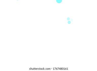 Light Blue, Green vector background with bubbles. Illustration with set of shining colorful abstract circles. Pattern for textures of wallpapers.