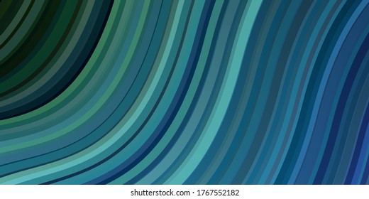 Light Blue, Green vector background with bows. Illustration in abstract style with gradient curved.  Pattern for websites, landing pages.