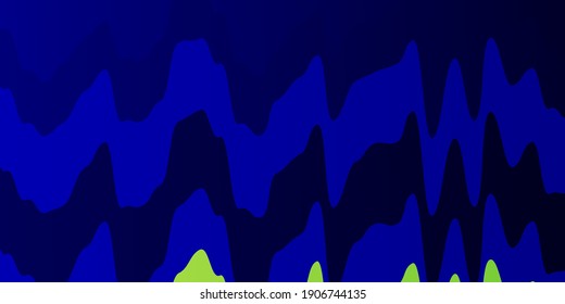 Light Blue, Green vector background with bows. Colorful illustration, which consists of curves. Pattern for websites, landing pages.