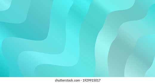 Light Blue, Green vector background with lines. Colorful illustration in circular style with lines. Template for your UI design.