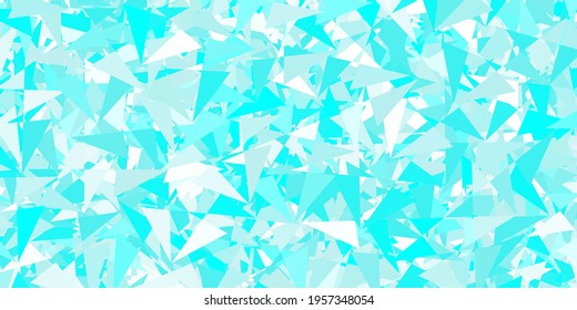 Light blue, green vector background with polygonal forms. Magnificent abstract illustration with triangular shapes , forms. Design for your wallpapers.
