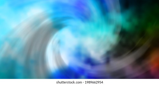 Azul claro, fondo vectorial verde con nubes. Ilustración en estilo abstracto con nubes de gradiente. Plantilla para sitios web.