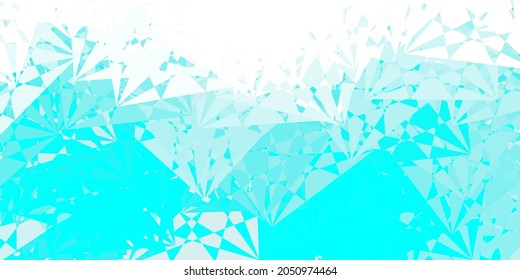 Light Blue, Green vector background with triangles. Smart abstract illustration with triangle forms in modern style. Pattern for promotions.