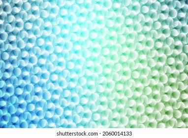 Light Blue, Green vector background with spots. Glitter abstract illustration with blurred drops of rain. Pattern for futuristic ad, booklets.