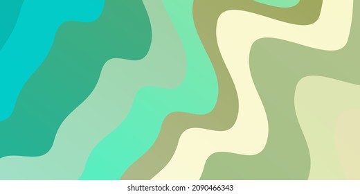 Light Blue, Green vector background with lines. Brand new colorful illustration with bent lines. Pattern for websites, landing pages.