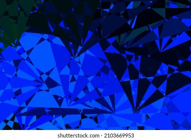 Light Blue, Green vector background with random forms. Colorful illustration with simple gradient shapes. Smart design for your business.