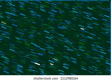 Light Blue, Green vector background with straight lines. Lines on blurred abstract background with gradient. Best design for your ad, poster, banner.