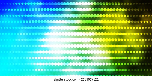 Light Blue, Green vector background with circles. Abstract illustration with colorful spots in nature style. Pattern for websites, landing pages.