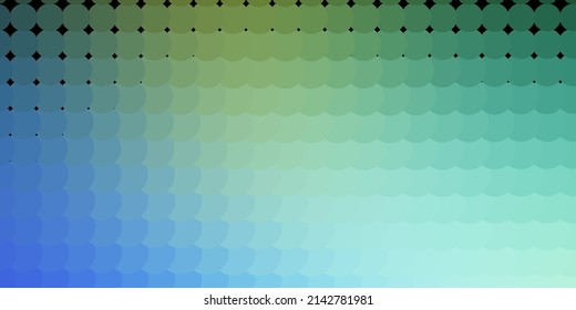 Light Blue, Green vector background with spots. Abstract colorful disks on simple gradient background. New template for a brand book.