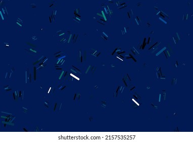 Light Blue, Green vector background with straight lines. Decorative shining illustration with lines on abstract template. Best design for your ad, poster, banner.