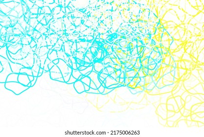 Light Blue, Green vector background with abstract shapes. Colorful chaotic forms with gradient in modern style. Background for a cell phone.