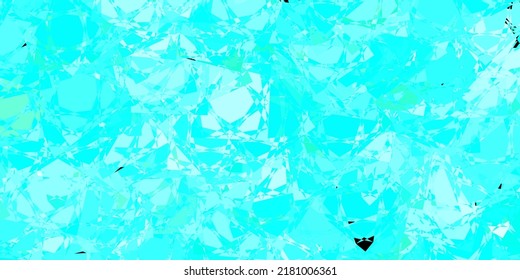 Hellblauer, grüner Vektorhintergrund mit polygonalen Formen. Hervorragende abstrakte Illustration mit einer Reihe von bunten Dreiecken. Starten Sie Design für Inspiration.