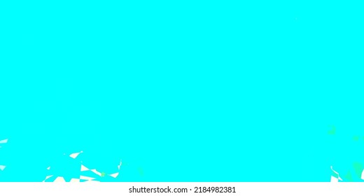 Azul claro, fondo vectorial verde con formas poligonales. Ilustración con formas triangulares coloridas abstractas. Una adición fácil a sus comerciales.