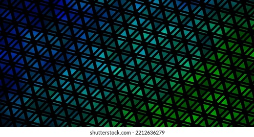 Azul claro, fondo vectorial verde con triángulos. Hermosa ilustración con triángulos de estilo natural. Patrón para sitios web.