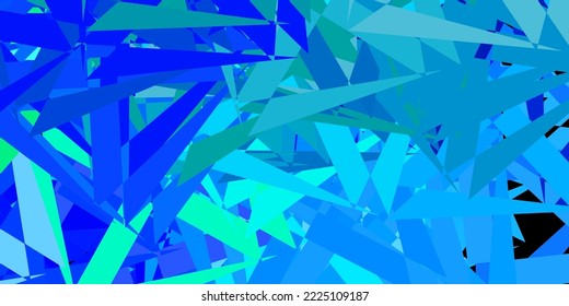 Light blue, green vector background with polygonal forms. Magnificent abstract illustration with triangular shapes , forms. Start design for insperarion.