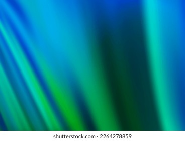 Light Blue, Green vector background with curved circles. Colorful illustration in abstract marble style with gradient. The best blurred design for your business.