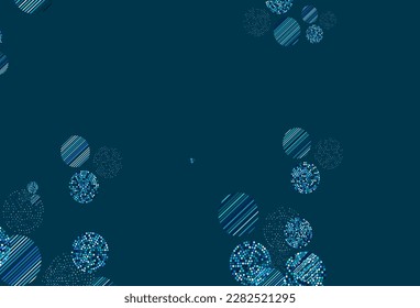 Hellblau, grüner Vektorhintergrund mit Blasen. Unscharfes dekoratives Design im abstrakten Stil mit Blasen. Muster für Texturen von Bildschirmhintergründen.