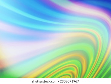 Light Blue, Green vector background with bubble shapes. Shining illustration, which consist of blurred lines, circles. Brand new design for your ads, poster, banner.
