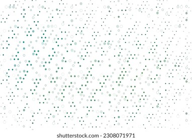 Light Blue, Green vector background with bubbles. Blurred bubbles on abstract background with colorful gradient. Pattern for beautiful websites.