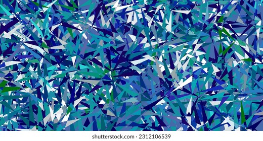 Light blue, green vector background with polygonal forms. Magnificent abstract illustration with triangular shapes , forms. Design for your wallpapers.
