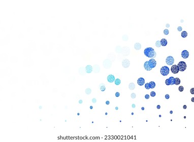 Light Blue, Green vector background with bubbles. Illustration with set of shining colorful abstract circles. Pattern for ads, leaflets.