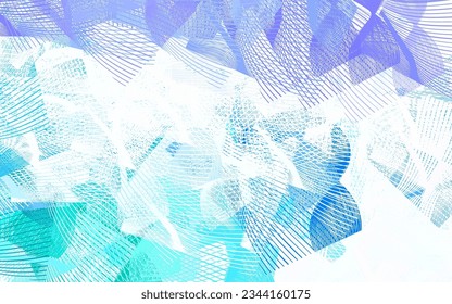 Light Blue, Green vector background with abstract shapes. Decorative design in abstract style with random forms. Background for a cell phone.