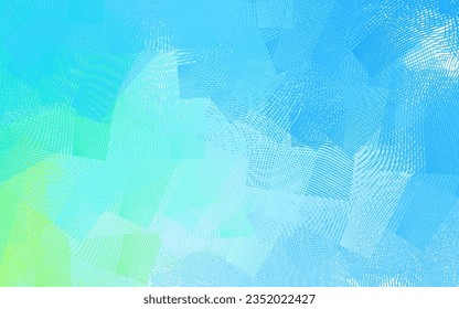 Light Blue, Green vector background with abstract shapes. Decorative design in abstract style with random forms. Background for a cell phone.