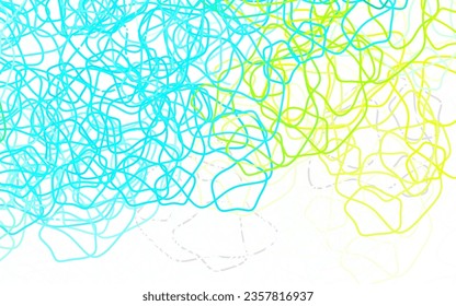 Light Blue, Green vector background with abstract shapes. Modern abstract illustration with colorful random forms. Elegant design for wallpapers.