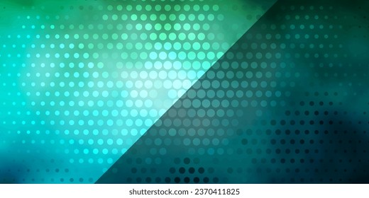 Light Blue, Green vector background with circles. Glitter abstract illustration with colorful drops. New template for your brand book.