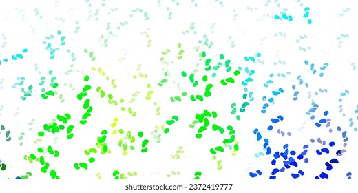 Light blue, green vector background with random forms. Colorful illustration with simple gradient shapes. Elegant design for wallpaper set.