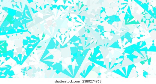 Light Blue, Green vector background with polygonal forms. Simple design in abstract style with triangles, lines. Landing pages material.