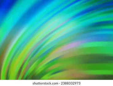Light Blue, Green vector background with liquid shapes. A sample with blurred bubble shapes. Textured wave pattern for backgrounds.