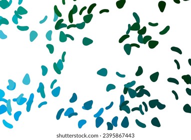 Light Blue, Green vector background with abstract forms. Decorative design in abstract style with random forms. Background for a cell phone.