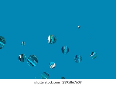 Light blue, green vector background with bubbles. Modern abstract illustration with colorful water drops. Pattern for beautiful websites.