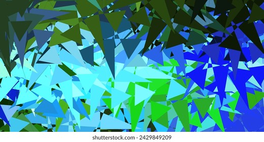 Light Blue, Green vector background with random forms. Modern abstract illustration with gradient random forms. Simple illustration for your web site.